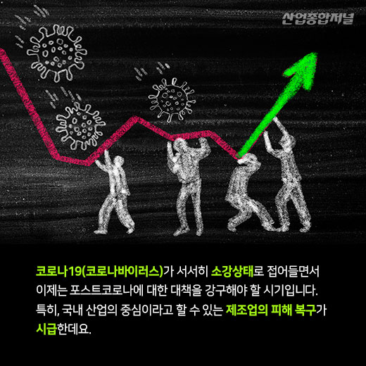 [카드뉴스] 코로나19 이후의 한국제조업, 탈출구를 찾아라 - 산업종합저널 동향
