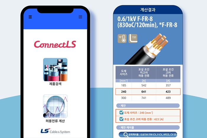 국내 최초 케이블 추천 앱 커넥트LS(ConnectLS) 개발 - 산업종합저널 전기