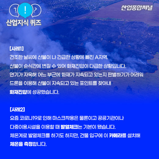 [산업지식퀴즈]코로나19 발열측정 카메라는? - 산업종합저널 정책