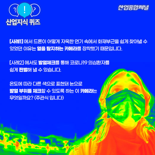 [산업지식퀴즈]코로나19 발열측정 카메라는? - 산업종합저널 정책