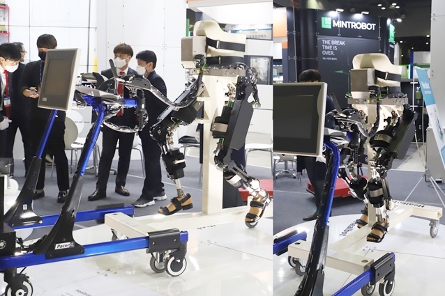 [로보월드 2020] 재활 치료 돕는 로봇 "저한테 의지하세요" - 산업종합저널 전시회