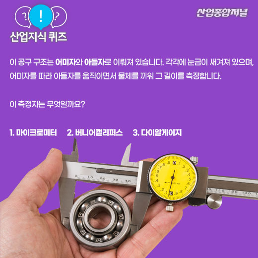 [산업지식퀴즈]0.01mm 단위까지 측정할 수 있는 측정공구는? - 산업종합저널 정책