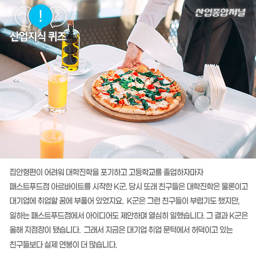 [산업지식퀴즈]취업하기 쉽고 고용창출 효과가 큰 직업은? - 산업종합저널 동향