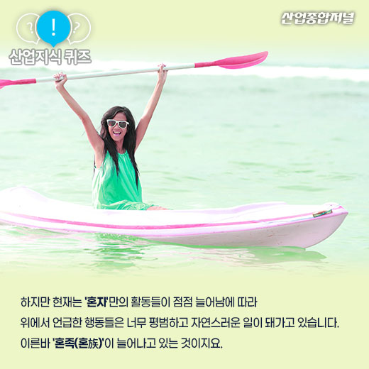 [산업지식퀴즈]혼자 즐기는 소비경제는? - 산업종합저널 동향