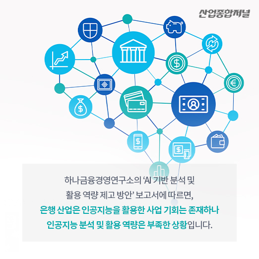 [카드뉴스] 은행 산업의 변화...인공지능(AI) 분석 및 활용 역량 강화 필요 - 산업종합저널 동향