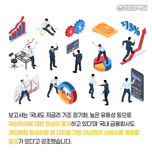 [카드뉴스] 자산관리 관심 증가···디지털 기반 맞춤형 서비스 제공 필요 - 산업종합저널 동향