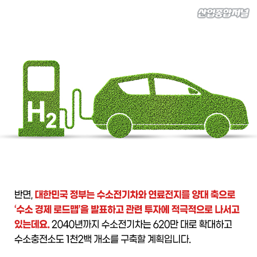 [카드뉴스] 전기차와 수소전기차...친환경 시대를 주도할 자동차는? - 산업종합저널 동향