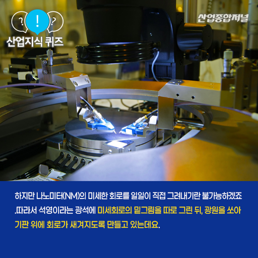 [산업지식퀴즈] 반도체의 ‘밑그림’ 역할을 하는 이것은? - 산업종합저널 부품