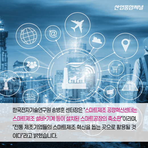 [카드뉴스] 스마트제조 공정혁신센터, 산업단지 제조기업 돕는다 - 산업종합저널 동향