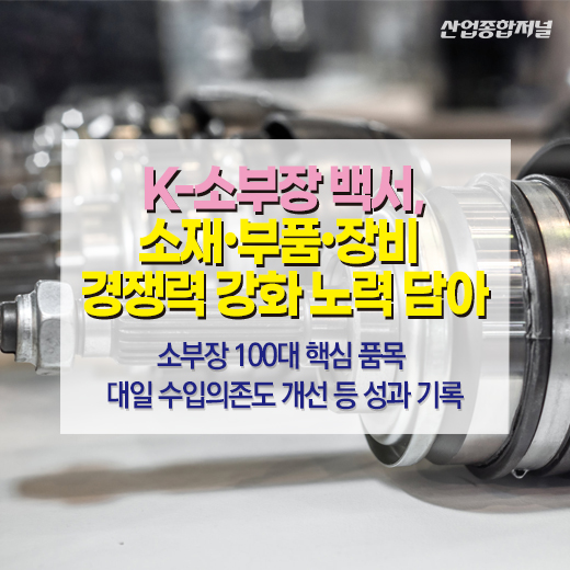 [카드뉴스] K-소부장 백서, 소재·부품·장비 경쟁력 강화 노력 담아 - 산업종합저널 동향