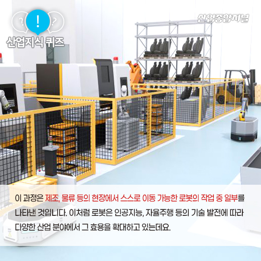 [산업지식퀴즈] 스스로 제어하며 운행 가능한 로봇은? - 산업종합저널 로봇