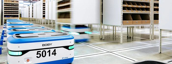 [현장적용사례] 액추에이터 통해 선반 들어 올리는 Scallog 로봇 - 산업종합저널 로봇