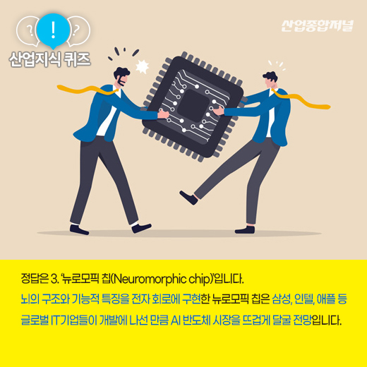 [산업지식퀴즈] 사람의 뇌를 닮은 반도체라 불리는 ‘이것’은? - 산업종합저널 전자