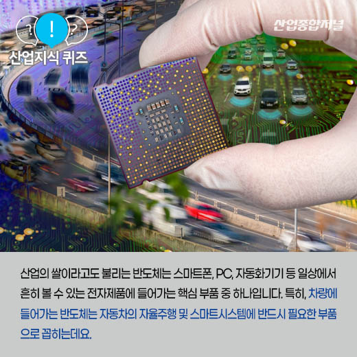 [산업지식퀴즈] 차량용 반도체 공급난에 자동차 가격 상승 뜻하는 ‘이것’은 - 산업종합저널 동향