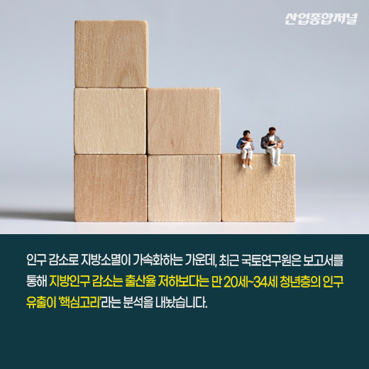 [카드뉴스] 지방소멸, 핵심은 청년층 유출…산업부, 지방 투자기업에 보조금 지원 - 산업종합저널 동향
