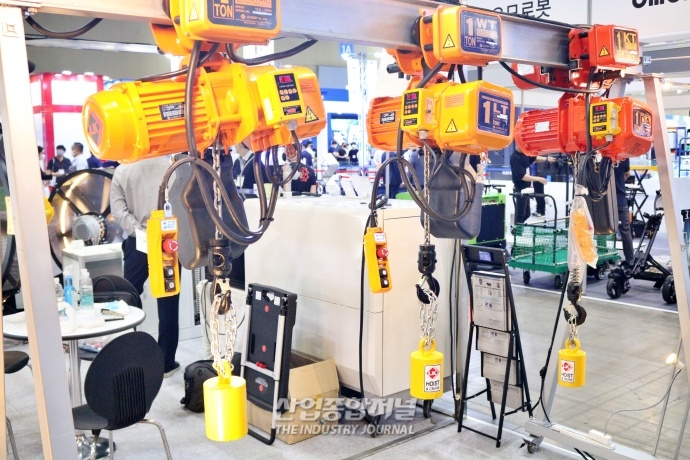 [산업VIEW] 킨텍스에 등장한 다양한 '호이스트' - 산업종합저널 전시회