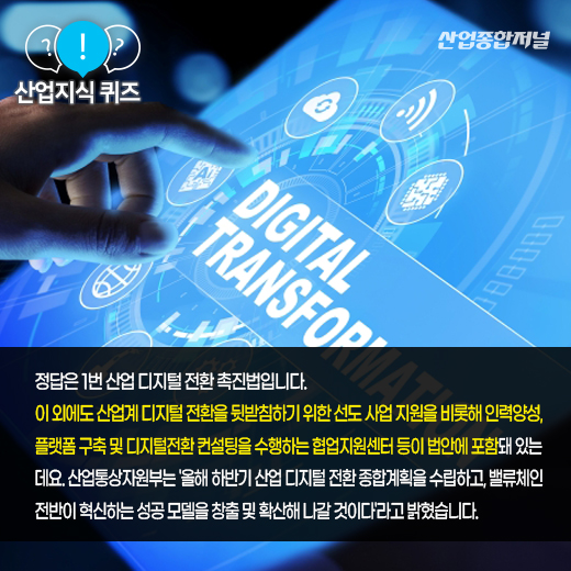 [산업지식퀴즈] 산업 데이터, 생성자에게 사용 및 수익권 부여하는 이 법은? - 산업종합저널 동향