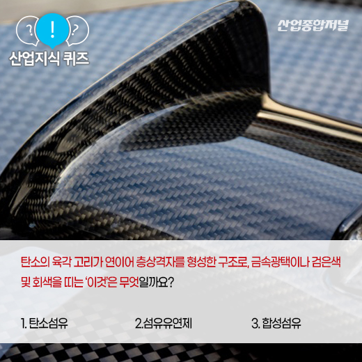 [산업지식퀴즈] 유기섬유를 적당한 온도로 열처리 후 결정화시킨 ‘이것’은? - 산업종합저널 소재