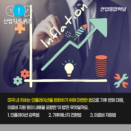 [산업지식퀴즈] 전기차 보급 확대안 담은 미국의 '이 법'은 - 산업종합저널 정책