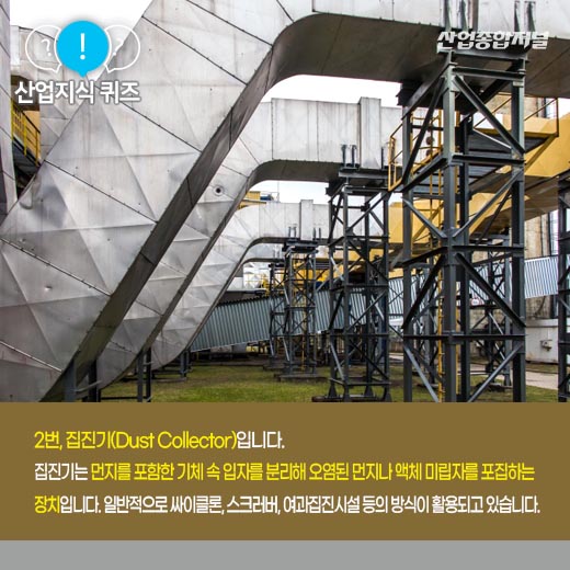 [산업지식퀴즈] 공장 내 발생하는 분진 및 미립자 포집하는 ‘이것’은? - 산업종합저널 장비