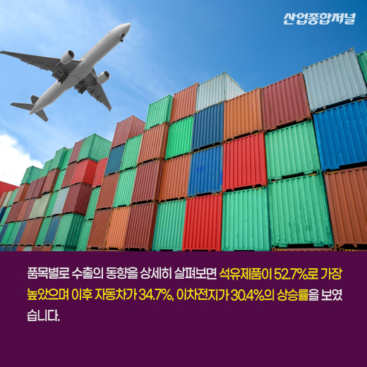 [카드뉴스] 전년동월대비 9월 수출 상승, 무역수지는 적자 - 산업종합저널 동향