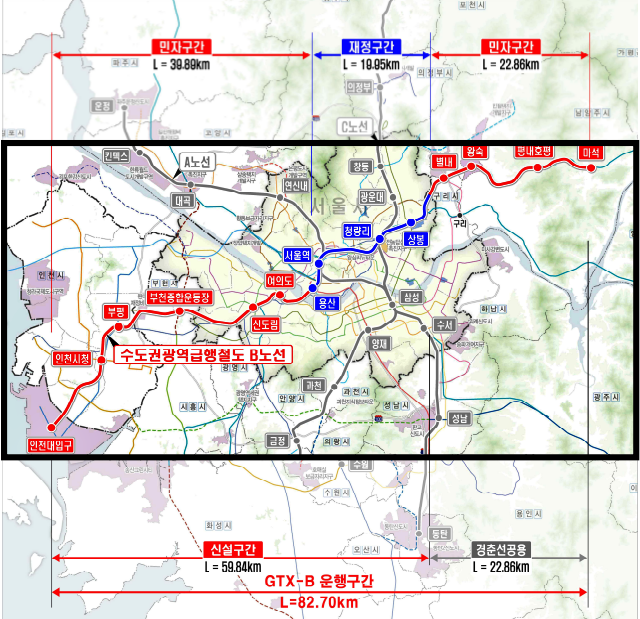 GTX-B 노선 입찰경쟁 유찰 지속···턴키 방식 도입해 24년 상반기 조기 착공 - 산업종합저널 동향