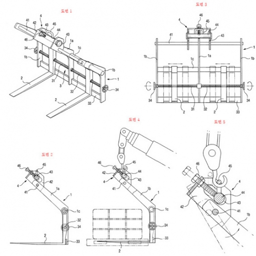 <특허정보> 파레트용 중량물 운반장치
