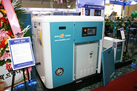 한신공기, 오일 함유량 최소화로 청정 압축공기 제공