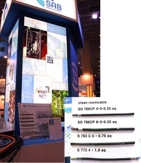 [aimex 2006]토마스케이블, IPA인증받은 반도체 클린룸용 케이블 출품