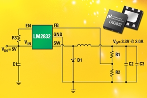 내셔널 세미컨덕터, 초소형 패키지의 벅 레귤레이터 제품군 출시