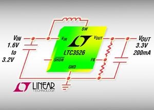 리니어테크놀로지, 500mA, 1MHz 싱크로너스 부스트 레귤레이터 출시