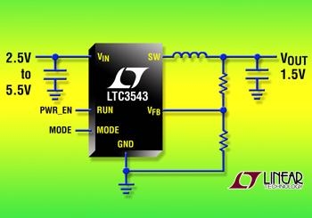 리니어테크놀로지, 싱크로너스 스텝다운 DC/DC 컨버터 출시