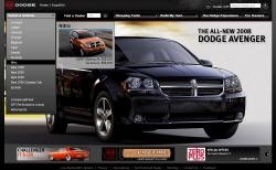 닷지(DODGE) 자동차, 홈페이지 눈에 띄네