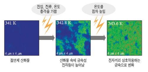 금속-절연체 전이 현상 재입증 