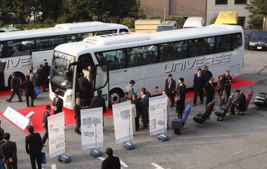 현대차, 차세대 대형버스 '유니버스(Universe)' 일본 출시