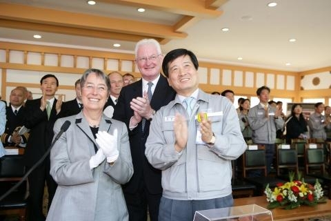 대우조선해양 선박 명명식, 오스트리아 영부인 대모로 나서