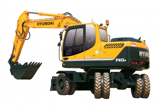14톤급 휠 굴삭기 