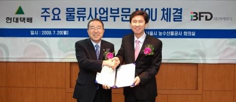 현대택배, 가락시장 물류업무 진출 