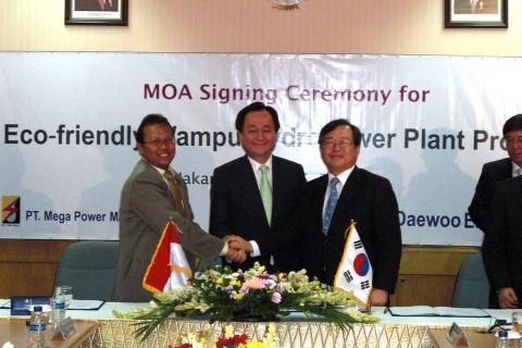 중부발전, 인도네시아 왐푸 수력발전사업 MOA 체결 
