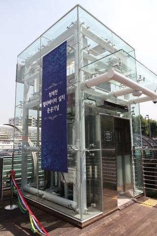 국내 최초 ‘완전방수' 엘리베이터