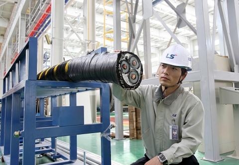 산업용 해저케이블, 국내 최초 양산