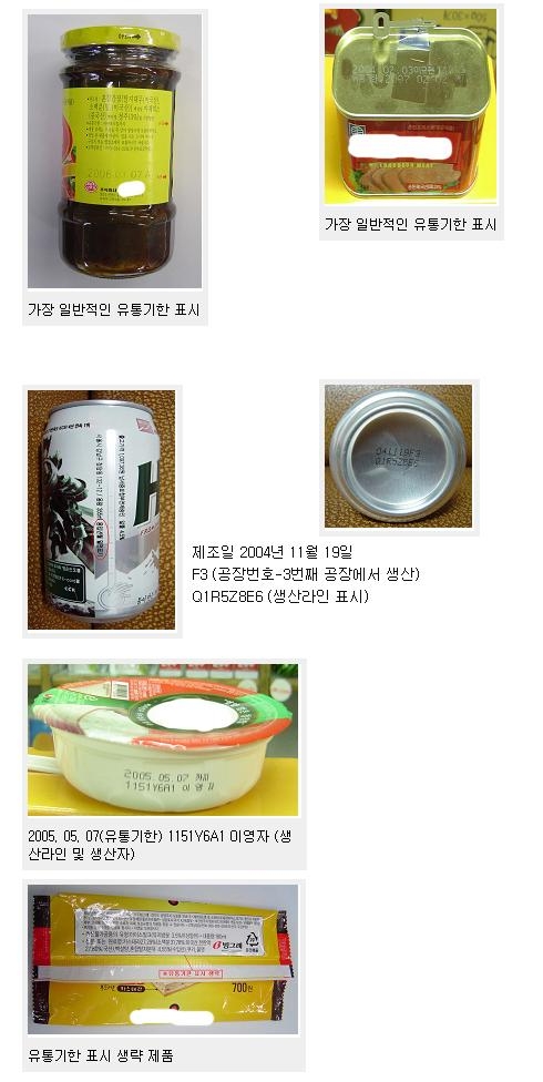 유통기한이나 품질유지기한 아시나요?