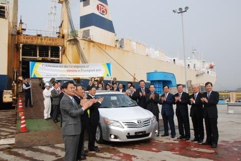 도요타 브랜드 차량 평택항 '입성'