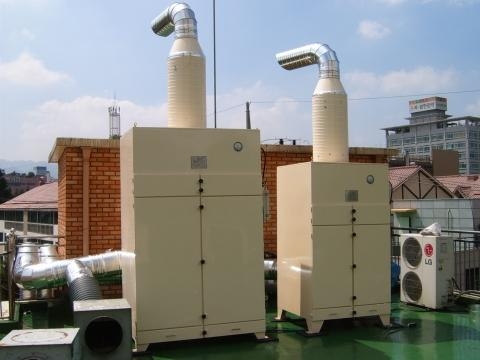 음식점 악취 먼지 오염물질 잡는다