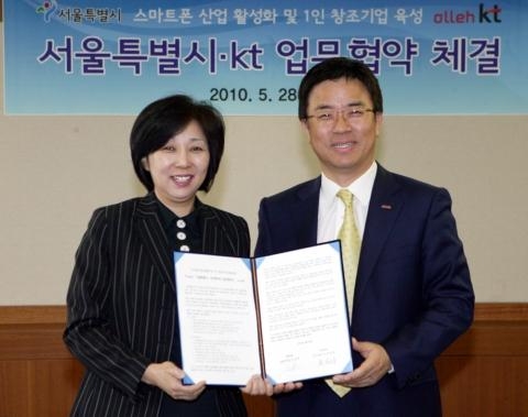 스마트폰 활성화 위해 ‘서울시-kt’ 뭉쳤다