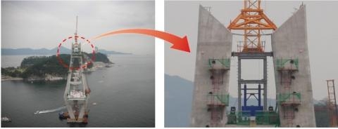 3주탑 사장교 특수 제진설비 '눈길'