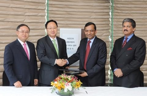 마힌드라 & 마힌드라, 쌍용자동차와 MOU