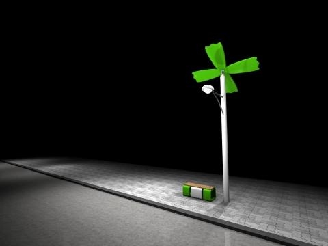 자체발전형 LED 조명등 거리 쏟아진다