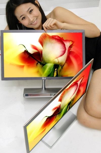 세계최소 두께 LED LCD 모니터 '첫선'