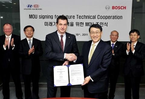 현대·기아차-보쉬그룹, 차량용 첨단기술 개발 협력